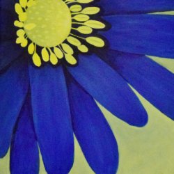 Blue Anemone by Canadian Contemporary Realism, Decorative, Floral