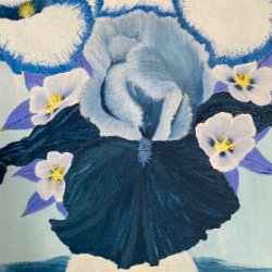 Iris Blues by Decorative, Floral, Hyperrealism