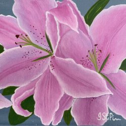 Lily by Lily by Decorative, Floral, Hyperrealism