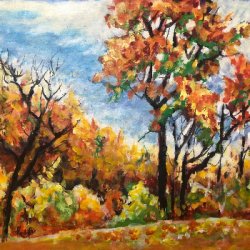 Autumn memories by Canadian Contemporary Realism, Decorative, Expressionism