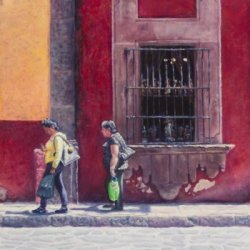 La Calle by Decorative, Realism, Street Scene
